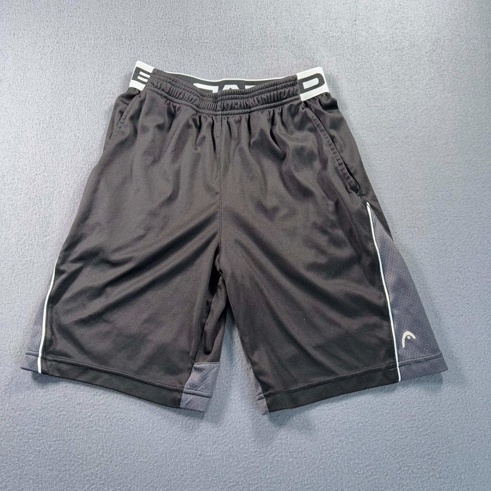 HEAD Athletic Shorts Youth L (14/16) Black Basketball Gym 24x7.5